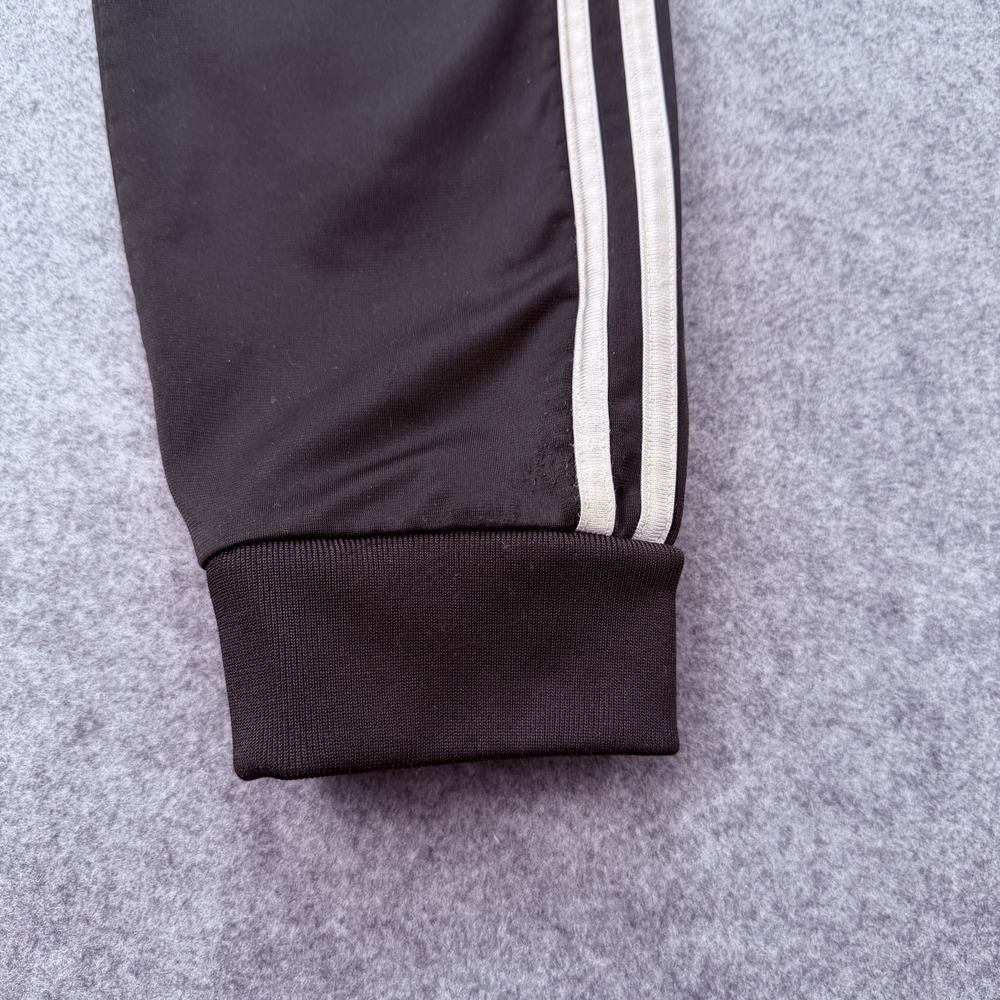 Adidas Men's LBlack Track Pants Activewear Joggers with White 3-Stripes Size L/G - Picture 4 of 16